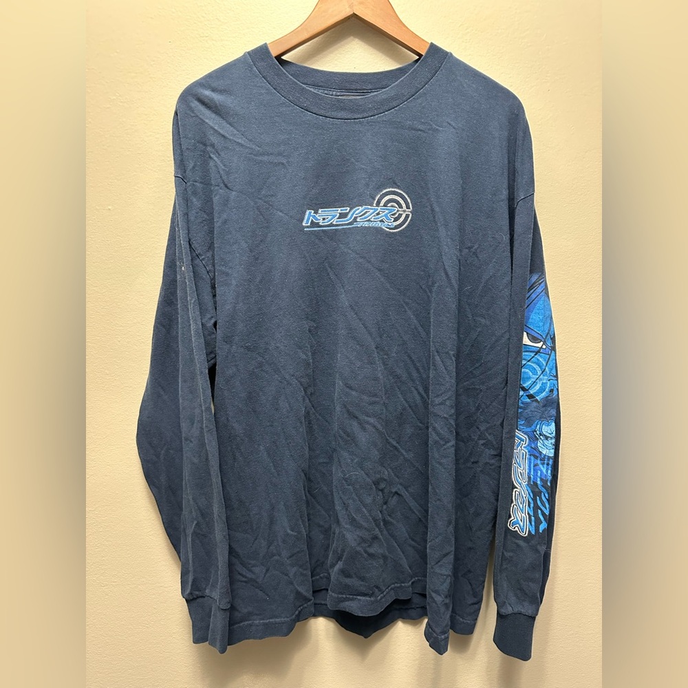 Vintage 2000 Dragon Ball Z t-shirt long sleeve Goku Group Mens XL Navy blue